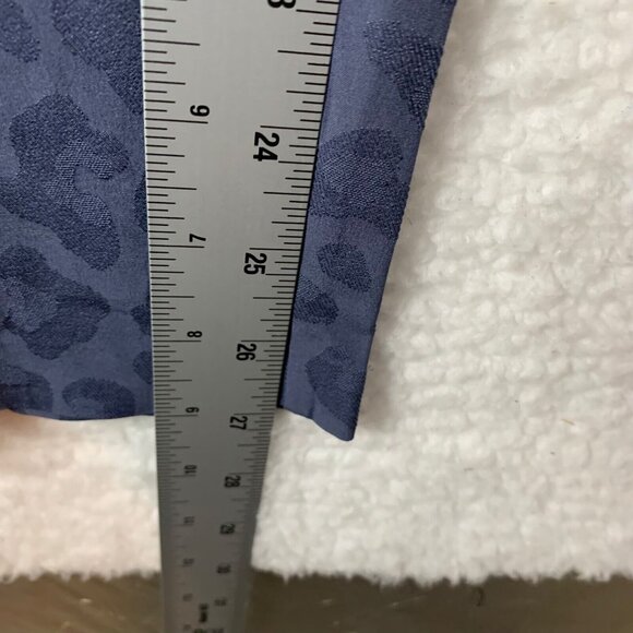 Athleta Brooklyn Women's Blue Animal Print Textured Jumpsuit Size 4 pockets 9139 - Picture 7 of 9